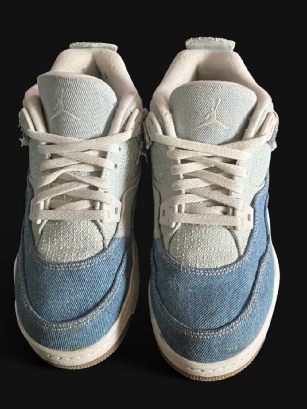 Jordan Low-Top Sneakers in Light Blue and Cream
